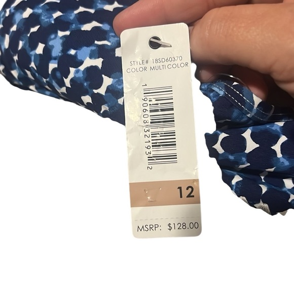 Anne Cole Flutter Sleeve Off the Shoulder One Piece Swimsuit with Skirt - Picture 4 of 4